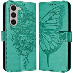 Mobigear Butterfly Samsung Galaxy Z Fold 6 Hülle Klapphülle Geldbörse - Grün