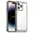 Mobigear Crystal iPhone 14 Pro Hülle Hardcase Backcover - Transparent / Grau