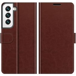 Mobigear Wallet Samsung Galaxy S22 Hülle Klapphülle Geldbörse - Braun