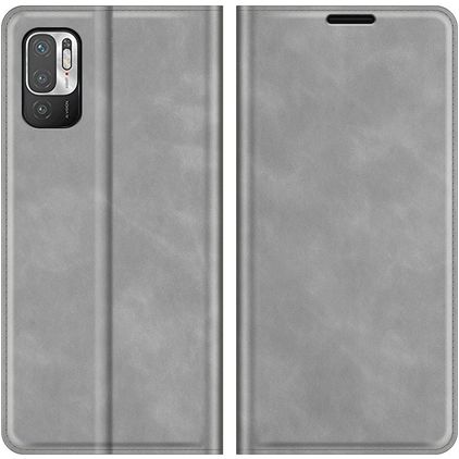 Mobigear Retro Slim POCO M3 Pro Hülle Klapphülle Geldbörse - Grau