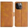Mobigear Slim Magnet iPhone 15 Pro Hülle Klapphülle Geldbörse - Cognac