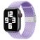 Mobigear Braided Nylon Apple Watch Armband Klappschließe - 42/41/40/38 mm - Lavendel