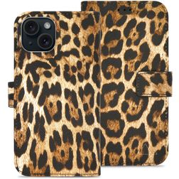 My Style Flex Wallet iPhone 15 Hülle Klapphülle Geldbörse - Wild Leopard