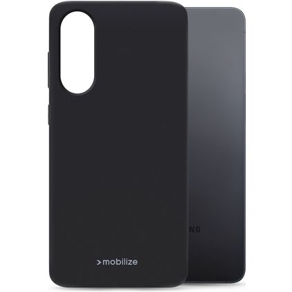 Mobilize Rubber Gelly Samsung Galaxy S25 Edge TPU (flexibel) Backcover - Schwarz