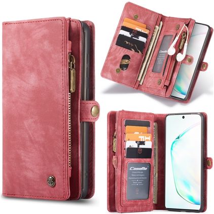 Caseme 008 Samsung Galaxy S20 Plus Hülle Abnehmbare 2in1 Klapphülle Geldbörse - Rot