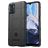 Mobigear Rugged Shield Motorola Moto E22i Hülle Flexibles TPU Backcover Stoßfest - Schwarz