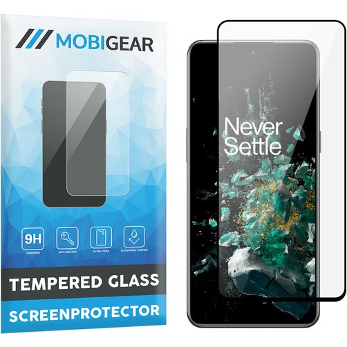Mobigear Premium OnePlus 10T Panzerglas Displayschutz - Hüllenfreundlich - Schwarz