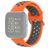 Mobigear Sport Plus Buckle Silikon Fitbit Versa 2 Armband Dornschließe - Orange / Grau