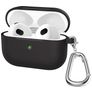 Mobigear Classic Apple AirPods 3 Hülle Flexibles Silikon - Schwarz