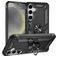 Mobigear Armor ring Samsung Galaxy S25 Hülle Hardcase Backcover Stoßfest mit Ringhalter - Schwarz