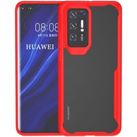 Mobigear Crystal Huawei P40 Pro Hülle Hardcase Backcover - Transparent / Rot