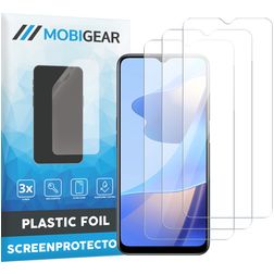 Mobigear OPPO A54s Displayschutz Schutzfolie - Hüllenfreundlich (3er Pack)