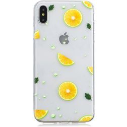 Mobigear Design iPhone XS Max Hülle Flexibles TPU Backcover - Lime