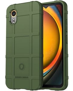 Mobigear Rugged Shield Samsung Galaxy Xcover 7 Hülle Flexibles TPU Backcover Stoßfest - Grün
