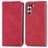 Mobigear Retro Slim Samsung Galaxy S21 FE Hülle Klapphülle Geldbörse - Rot