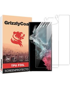 GrizzlyCoat Samsung Galaxy S23 Ultra Hydrogel TPU Displayschutz - Hüllenfreundlich (2er Pack)