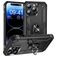Mobigear Armor Ring iPhone 15 Pro Max Hülle Hardcase Backcover Stoßfest mit Ringhalter - Schwarz