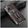 Mobigear Armor Stand Samsung Galaxy A72 Hülle Hardcase Backcover Stoßfest mit Ständer - Braun