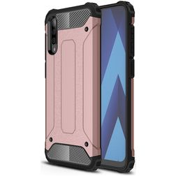 Mobigear Outdoor Samsung Galaxy A50 Hülle Hardcase Backcover Stoßfest - Roségold