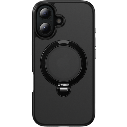 Valenta Frost iPhone 16 MagSafe Hülle Hardcase Backcover - Schwarz