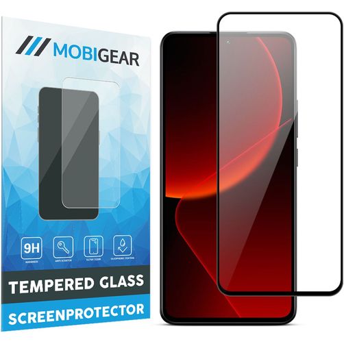 Mobigear Premium Xiaomi 13T Panzerglas Gehärtetes Glas Displayschutz - Hüllenfreundlich - Schwarz