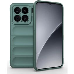 Mobigear Bumpy Xiaomi 15 Hülle Flexibles TPU Backcover - Grün