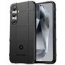 Mobigear Rugged Shield Samsung Galaxy S24 FE Hülle Flexibles TPU Backcover Stoßfest - Schwarz