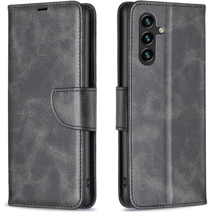 Mobigear Excellent Samsung Galaxy A55 Hülle Klapphülle Geldbörse - Schwarz
