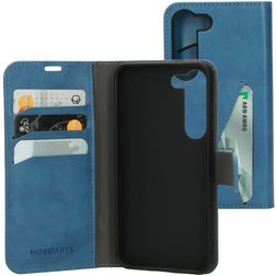 Mobiparts Classic Wallet Samsung Galaxy S23 Hülle Klapphülle Geldbörse - Steel Blue