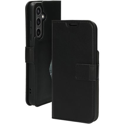 Mobiparts Classic Wallet Samsung Galaxy S23 FE Hülle Klapphülle Geldbörse - Schwarz