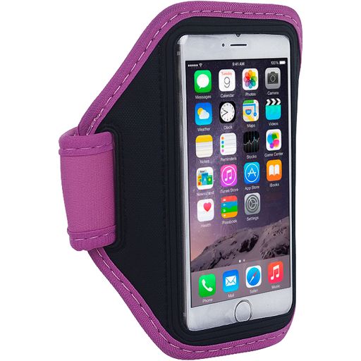 Mobigear Handyhalterung Joggen iPhone 6s Sporthülle Neopren Sportarmband - Magenta