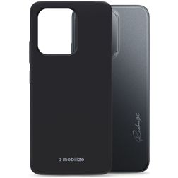Mobilize Rubber Gelly Xiaomi Redmi 15C Hülle Flexibles TPU Backcover - Schwarz