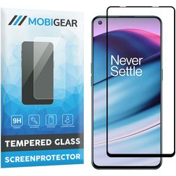 Mobigear Premium OnePlus Nord CE Panzerglas Displayschutz - Hüllenfreundlich - Schwarz