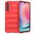 Mobigear Bumpy Samsung Galaxy A24 Hülle Flexibles TPU Backcover - Rot