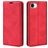 Mobigear Retro Slim iPhone 16e Hülle Klapphülle Geldbörse - Rot