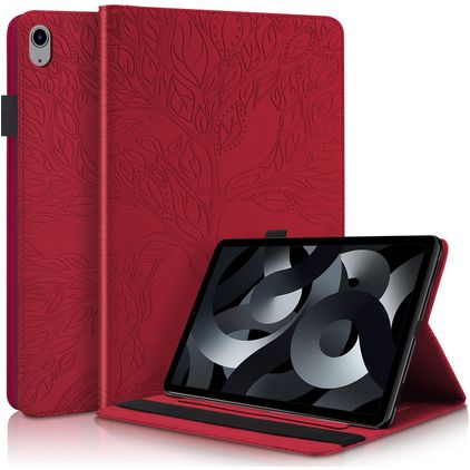Mobigear Tree iPad 10 (2022) Hülle Klapphülle + Stifthalter - Rot