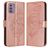 Mobigear Butterfly Nokia G42 Hülle Klapphülle Geldbörse - Roségold