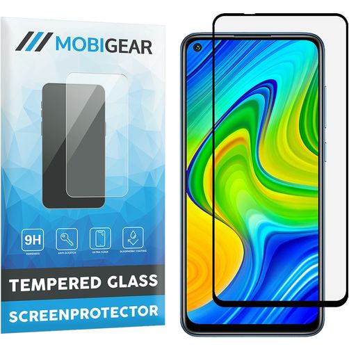 Mobigear Premium Xiaomi Redmi Note 9 Panzerglas Displayschutz - Hüllenfreundlich - Schwarz