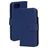 Mobiparts iPhone 16e Hülle Echtes Leder Klapphülle Geldbörse - Blau