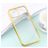 Mobigear Royal iPhone 12 Pro Max Hülle Flexibles TPU Backcover - Transparent / Gold