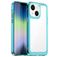 Mobigear Crystal iPhone 14 Hülle Hardcase Backcover - Transparent / Türkis