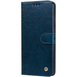 Mobigear Wallet Samsung Galaxy A9 (2018) Hülle Klapphülle Geldbörse - Blau