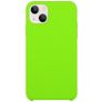 Mobigear Rubber Touch iPhone 15 Silikon Hülle Backcover - Limette