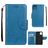 Mobigear Flowers iPhone 11 Hülle Klapphülle Geldbörse - Blau