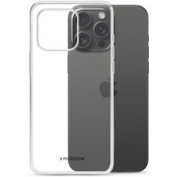 Mobilize Gelly Durchsichtig iPhone 15 Pro Max Hülle Flexibles TPU Backcover - Transparent