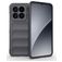 Mobigear Bumpy Xiaomi 15 Hülle Flexibles TPU Backcover - Grau
