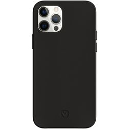 Valenta Snap Luxe iPhone 12 Pro Echtleder Backcover - Schwarz