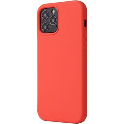 Mobigear Rubber Touch iPhone 12 Mini Silikon Hülle Backcover - Coral