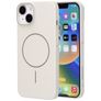 Mobiparts Slim Line iPhone 14 MagSafe Hülle Hardcase Backcover - Off White