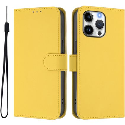 Mobigear Urban Wallet iPhone 16 Pro Max Hülle Klapphülle Geldbörse - Gelb